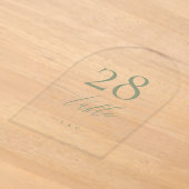 Numéro de table en ardoise en acrylique calligraph (Poser)