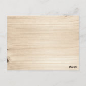 Numéro de table en bois (Dos)