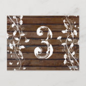 Numéro de table en bois Brown foncé (Dos)