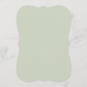 Numéro de table en coquille Saint-Jacques vert sau (Dos)