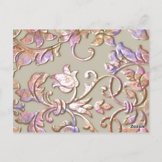 Numéro de table en damas "Embossed" pour Bat Mitzv (Dos)