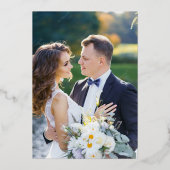 Numéro de table en feuille d'or et calligraphie no (Verso)