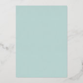 Numéro de table en feuille métallique à bordure gé (Verso)