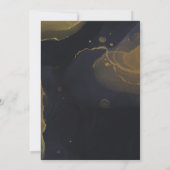 Numéro de table en marbre noir et or (Dos)