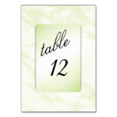 Numéro de table en marbre vert (Par défaut)
