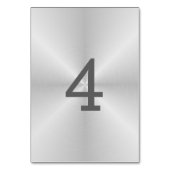 Numéro de table en métal brossé (Par défaut)