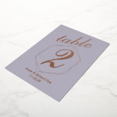 Numéro de table en relief à bordure pointillée (Rotation)