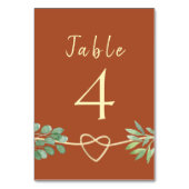 Numéro de table en terre cuite (Par défaut)