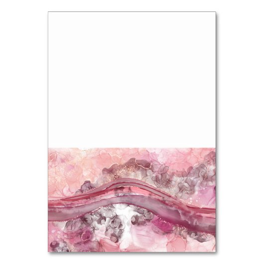 Numéro De Table Encre d'alcool rose et rouge (Par défaut)