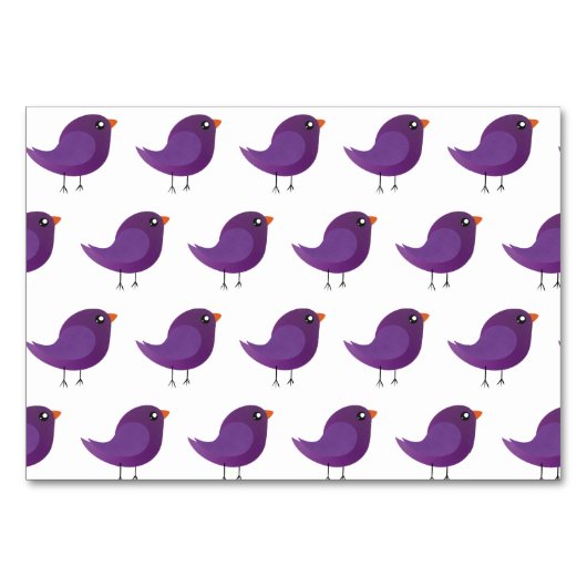 Numéro De Table Enfants mignonette birdy (Devant)