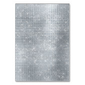 Numéro De Table Épersion en argent glam chic et noir (Dos)