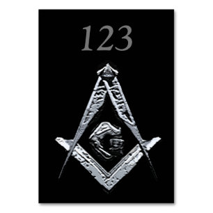 Numéro De Table Esprit maçonnique (Argent)