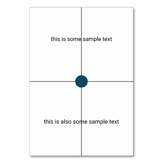 Numéro De Table essai échantillon (Dos)