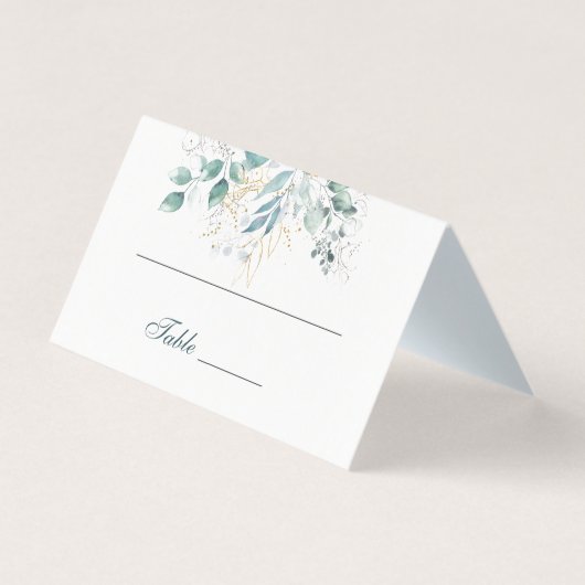 Numéro de table et nom Cartes de place (Front)