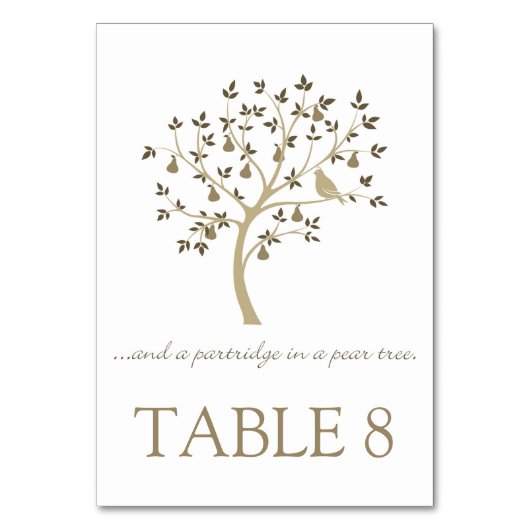 Numéro De Table Et un perdrix dans un poirier (Par défaut)
