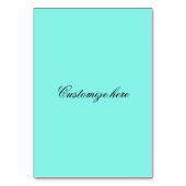 Numéro De Table étalon de mustang bleu sauvage (Dos)