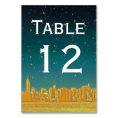 Numéro De Table Etch Dusk Gold NYC Large Skyline Etch Starry do-it (Par défaut)