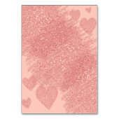 Numéro De Table Étincelle De Parties scintillant Rose Glitz Et Gla (Dos)