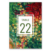 Numéro De Table ÉTOILES DE NOËL Personnalisables Red Green Gold (Par défaut)