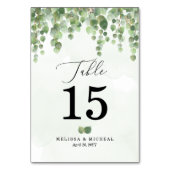 Numéro De Table Eucalyptus en cascade 🌿 3,5 x 5 (Par défaut)