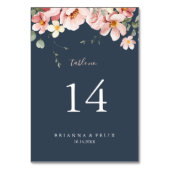 Numéro De Table Eucalyptus Garden Rose Mariage Floral (Par défaut)