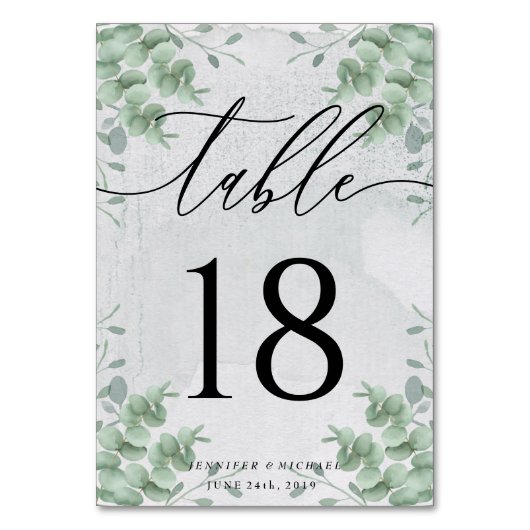Numéro De Table Eucalyptus Nettoyer Siège simple Plan Signature mo (Dos)
