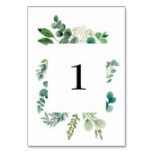 Numéro De Table Eucalyptus Numéro de tableau Mariages (Dos)