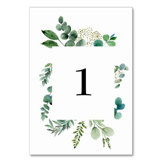 Numéro De Table Eucalyptus Numéro de tableau Mariages (Par défaut)