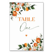 Numéro De Table Eucalyptus oranges agrumes table thème numéro un (Par défaut)