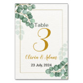 Numéro De Table Eucalyptus vert Eucalyptus Numéro de tableau Maria (Par défaut)