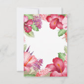 Numéro de table exotique floral tropical doré Pine (Dos)