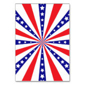Numéro De Table Explosion de soleil patriotique (Dos)