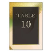 Numéro De Table Fab Chartreuse 🤵 audacieux et élégant Mariage bud (Dos)