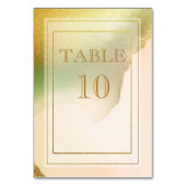 Numéro De Table Fab Chartreuse 🤵 audacieux et élégant Mariage bud (Dos)