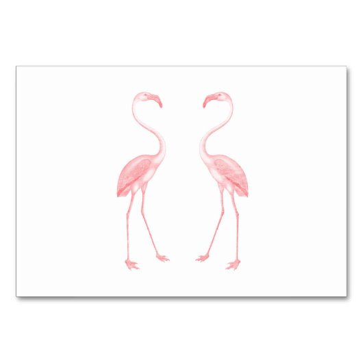 Numéro De Table Face aux Flamants roses (Dos)