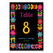 Numéro De Table Faire-part de mariage mexicaine moderne (Par défaut)