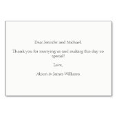 Numéro De Table Faire-part de mariage Palm leave (Dos)