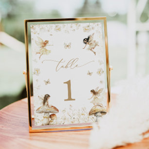 Numéro De Table Fairy Birthday Boho