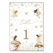 Numéro De Table Fairy Birthday Boho (Dos)