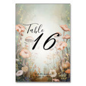Numéro De Table Fairy Tale Woodland Fairycore Romance (Dos)