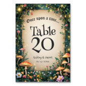 Numéro De Table Fairytale Enchanted Forest Floral Mariage de bois (Par défaut)