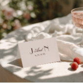 Numéro De Table Fancy Chocolate Brown Classy Wedding Place Cards