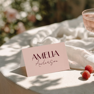 Numéro De Table Fancy Sweet Cream Wine Classy Wedding Place Cards
