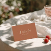 Numéro De Table Fancy Terracotta Old Money Wedding Place Cards