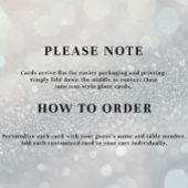 Numéro De Table Faux Embossed White Roses Wedding Table Place Card