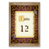 Numéro De Table Faux vers le haut Médiéval Illuminé Mariage manusc (Par défaut)