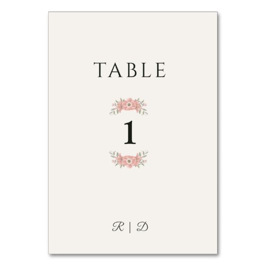 Numéro De Table Faveur de mariage minimale personnalisée pour Jard (Par défaut)