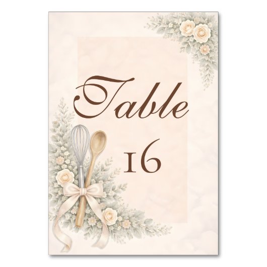 Numéro De Table Fée des Fours : Baby Shower Rustique Champêtre (Par défaut)