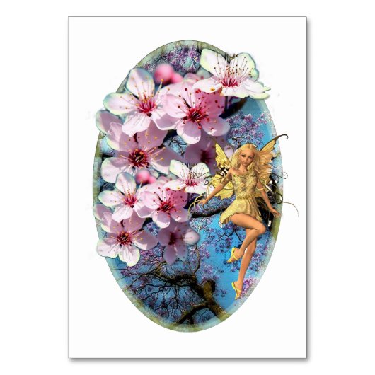 Numéro De Table Fée du printemps (Dos)