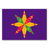 Numéro De Table Feliz Navidad Green Cactus Sur Purple (Dos)